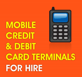 MOBILE CREDIT & DEBIT CARD TERMINALS FOR HIRE